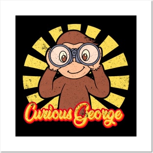 Curious George Retro Japanese Posters and Art